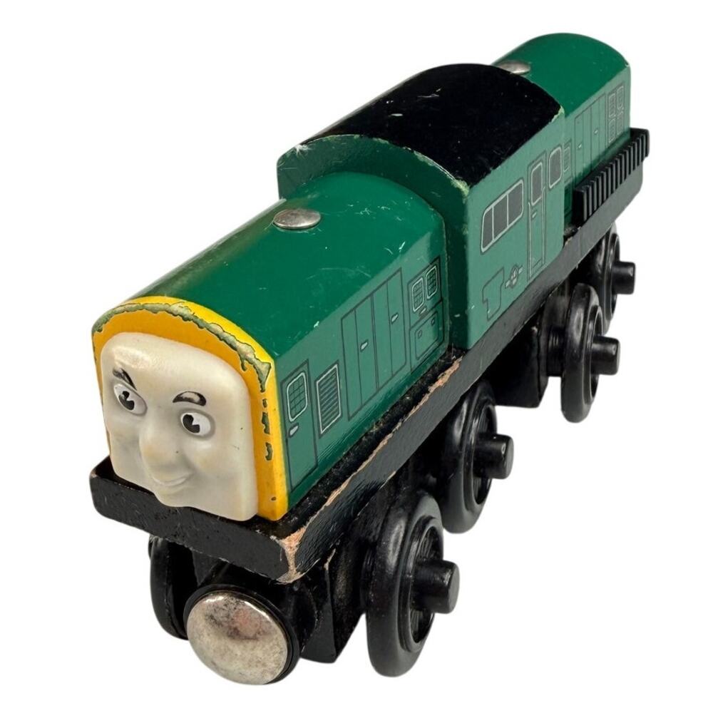 Thomas Wooden Railway Derek Diesel Train Learning Curve 2001 Vintage Retired HTF